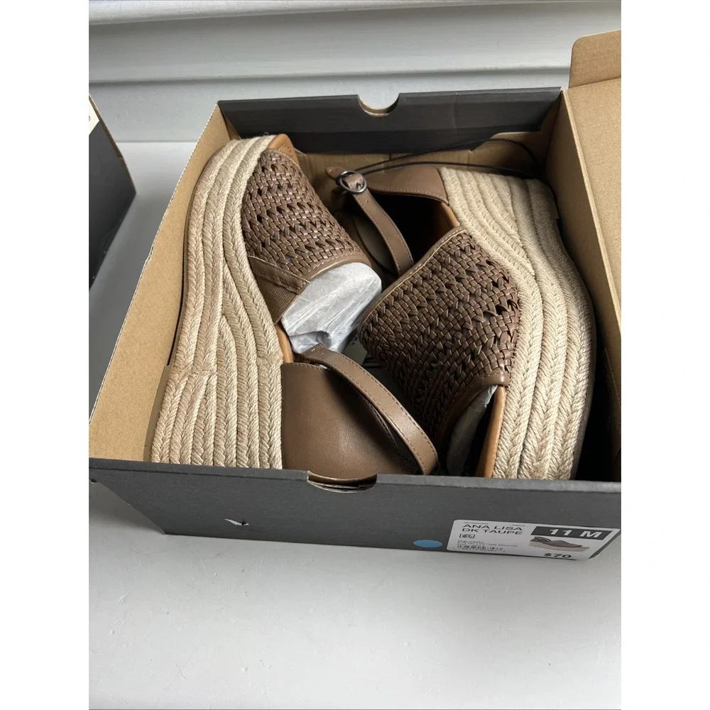 NIB Espadrilles Taupe Size 11‎ M A New Approach A.N.A. Style Ana Lisa $70